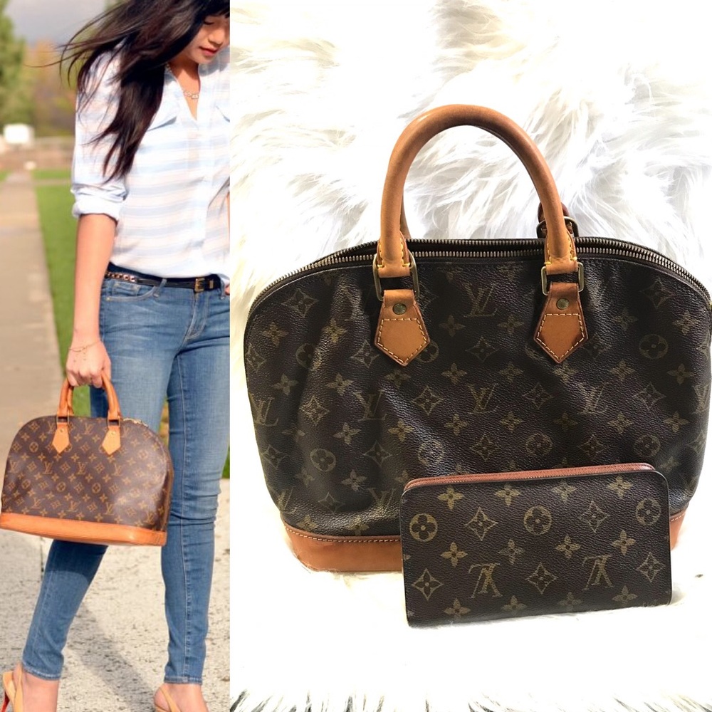 Beautiful Alma pm Louis Vuitton with zippy wallet